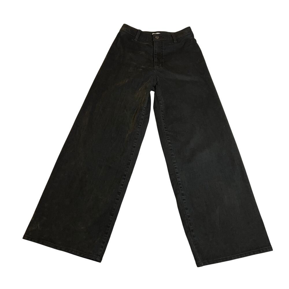 Universal Thread High Rise Sailer Wide Leg Flocked Pants Size 2R Boho Grunge 90s